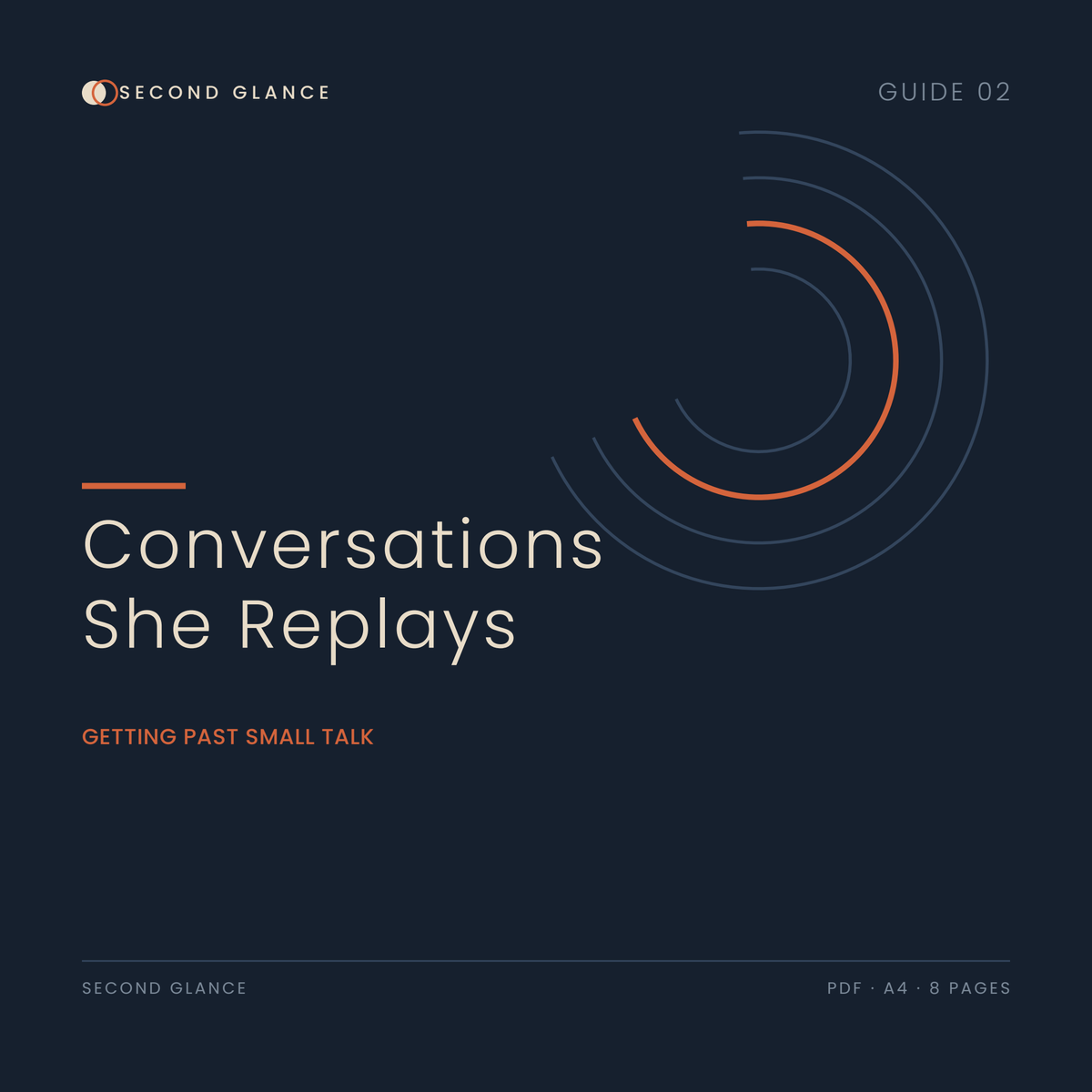 Conversations She Replays — Second Glance digital guide cover